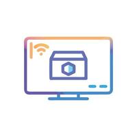 Creative Streaming Box Graphic vector