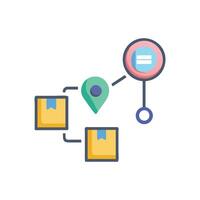 Innovative Supply Chain Tracker Design vector