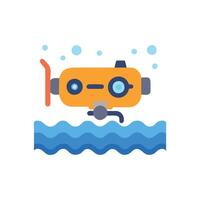 Advanced Underwater Drone Design vector