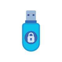 USB Encryption Device Icon for Security vector