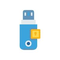 Dynamic USB Encryption Device Icon Design vector