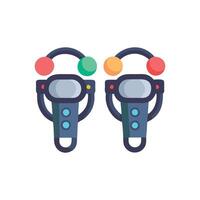 Modern VR Controllers Graphic vector