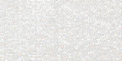 Old white brick block wall rough texture fade condition background graphic illustration. Masonry wall pattern rectangle background. vector