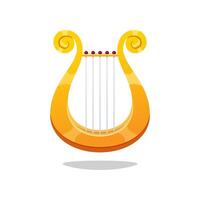 Lyre design isolated on white background. vector