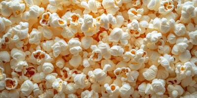 Popcorn arranged in a vibrant display, inviting snack lovers to enjoy a classic treat at movie nights or celebrations photo