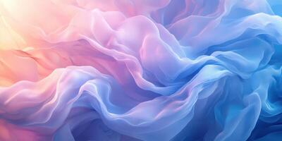 Soft waves of pastel colors blend beautifully in an abstract digital artwork showcasing gentle movement and flow photo