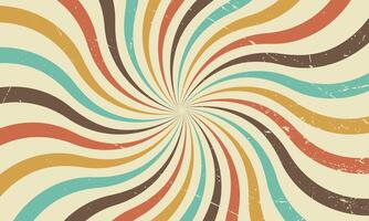 Retro background with a spiral design vector