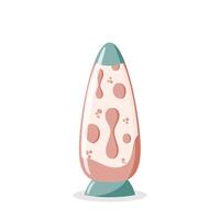 Retro lava lamp illustration, isolated on white background vector
