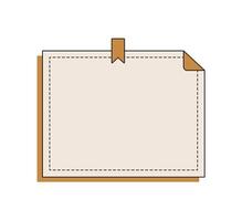 Set of Notepad Pages with Folded Corners and Tabs vector