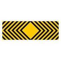Bold Yellow and Black Stripes Warning Sign in Dynamic Design vector