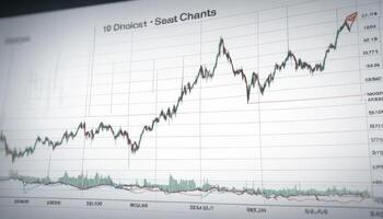 Stock Market Chart Showing Growth Trend photo
