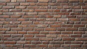 Dark Brown Brick Wall Texture Background photo