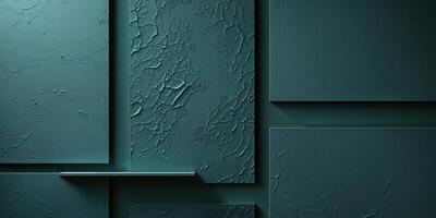 Dark Teal Textured Background Moody Abstract Surface photo