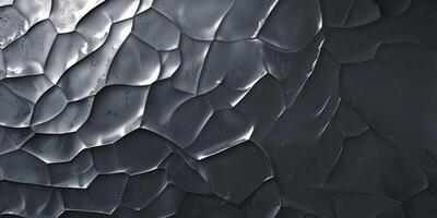 Polished surface and light reflections on abstract gray metal background texture for design and decoration photo