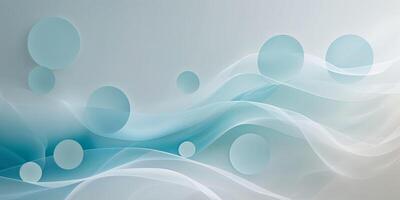 Soft pencil strokes create a calming gradient with overlapping circular shapes in cool blue tones. photo