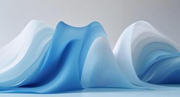 Blue Abstract Striped Gradient Background photo
