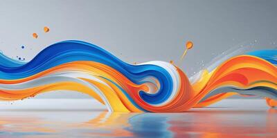 Colorful Abstract Representation of Ideas and Innovation Concept photo