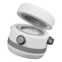 Rice Cooker Kitchenware and Cooking icon on transparent background 3d Render png