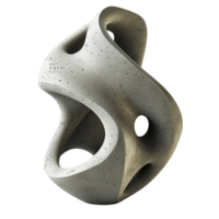 Abstractistic sculpture with curves and hollow spaces png