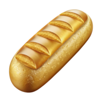 impressive modern Baguette Cutout with Golden Crust professional png