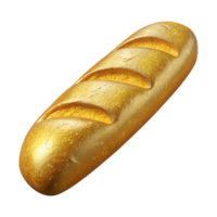 wonderful modern Baguette Cutout with Golden Crust 4K png