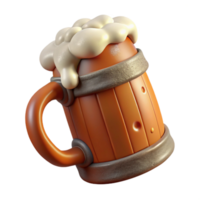 impressive abstract Beer Mug with Foam Cutout high resolution png