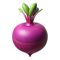 elegant abstract Beet Isolated with Purple Root high quality png
