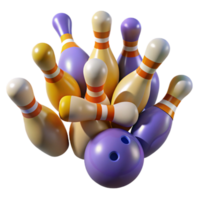 magnificent creative Bowling Pins Scattered Arrangement Isolated high resolution png