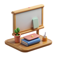 magnificent modern Classroom with Interactive Whiteboard Transparent Background authentic png