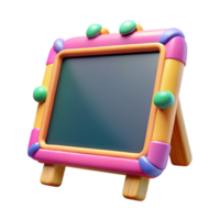 elegant classic Colorful Chalkboard with Frame Transparent professional png