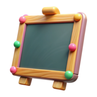elegant modern Colorful Chalkboard with Frame Transparent high resolution png