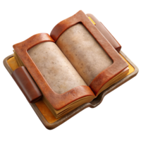 extraordinary artistic Cookbook Cutout with Open Pages high resolution png