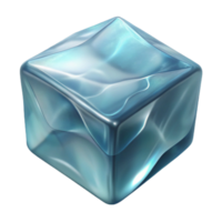 vibrant minimalist Crystal Clear Ice Cube Transparent Element high resolution png