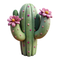 stunning vintage Desert Cactus with Flowers Isolated Plant Life exclusive png