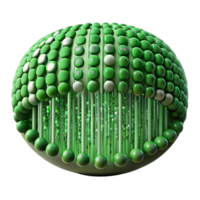 vibrant abstract Digital Binary Code Stream Green Isolated high resolution png