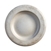 impressive abstract Empty White Plate Cutout Top View original png