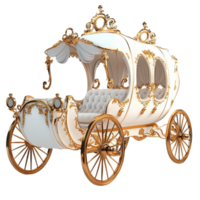 Luxurious royal carriage with a fairytale charm png