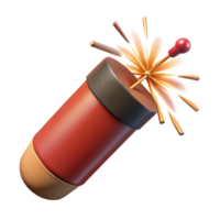 vibrant modern Firecracker Exploding Sparks Flying Cutout exclusive png