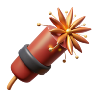elegant contemporary Firecracker Exploding Sparks Flying Cutout detailed png