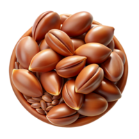 magnificent minimalist Flax Seeds Brown Small Transparent professional png