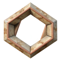 beautiful abstract Geometric Frame Cutout with Clean Lines high resolution png