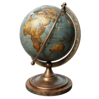 impressive modern Globe Rotating on Stand Isolated Element authentic png