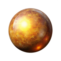 serene rustic Glowing Orb Cutout with Radiant Light genuine png
