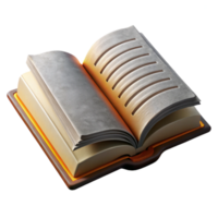 impressive abstract Open Book with Highlighted Text Isolated genuine png