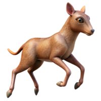 serene classic Running Animal Cutout with Dynamic Pose original png