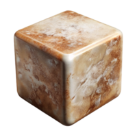 elegant classic Sugar Cube Cutout on Transparent Background 4K png