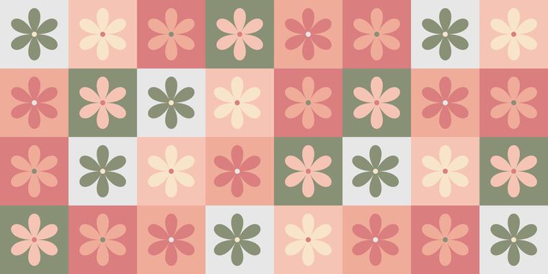Flowers seamless pattern for backgrounds