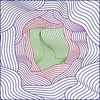 A colorful abstract design with wavy lines vector