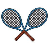 Crossed Tennis Rackets Icon vector