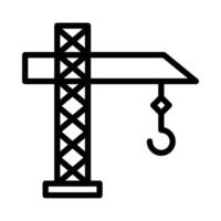 Crane icon in line style. Perfect for website mobile app presentation. Suitable for any user interface and user experience vector